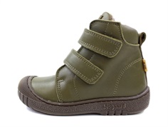 Bisgaard winter boots Evon army with velcro and TEX